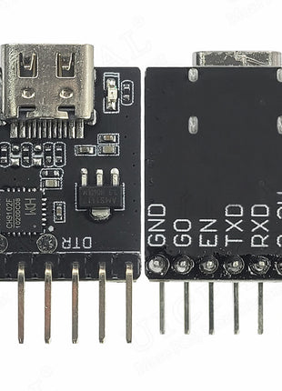 CH9102F Downloader Module Chip Program Burning for ESP-32 MINI TYPE-C USB to UART RS232 RS485 Serial Port Download 7Pin Electronic Module