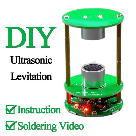 Kit de levitación ultrasónica DIY Control de onda estacionaria flotante Proyecto de soldadura DIY Kit electrónico Suspensión acústica Kit electrónico DIY de 12V