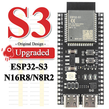 Placa de desarrollo ESP32-S3 Módulo WiFi BT de 2,4 G BLE5.0 MCU ESP32-S3 original N8R2 N16R8 Tipo C de 44 pines Módulo electrónico PSRAM de 8M