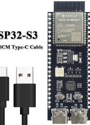 Placa de desarrollo ESP32-S3-DevKitC-1 Módulo WiFi BT 2.4G para Arduino 8MB PSRAM 16MB FLASH N16R8 44 pines CP2102 Tipo-C Módulo electrónico ESP-32 S3