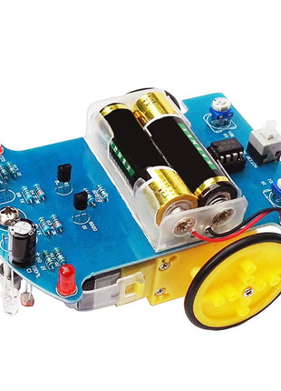 D2-1 DIY Intelligent Tracking Line Smart Car Kit with TT Motor DIY Soldering Project Solder Smart Patrol Automobile Parts DIY Electronic Kit
