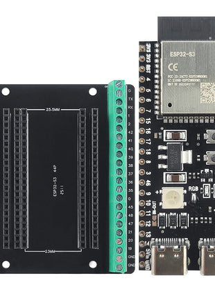 Placas de desarrollo ESP32-S3 con kit adaptador de expansión Módulo Wifi BT 2.4G ESP32-S3-WROOM-1 N8R2 N16R8 Módulo electrónico ESP32-S3 tipo C de 44 pines