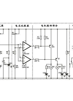 D2-1 DIY Intelligent Tracking Line Smart Car Kit with TT Motor DIY Soldering Project Solder Smart Patrol Automobile Parts DIY Electronic Kit