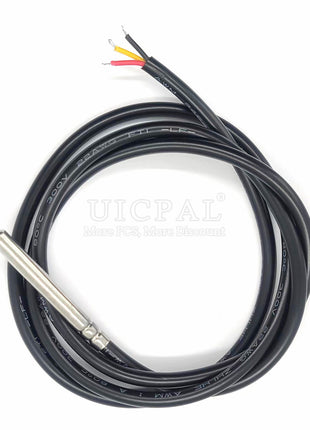 DS18B20 Temperature Sensor Probe 304 Stainless Steel 6*50MM OD 5.0MM Waterproof Dustproof PVC SL Sensors Cable 1M Length Sensor Module