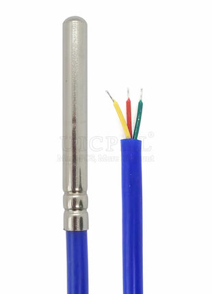 DS18B20 Temperature Sensor Probe 304 Stainless Steel 6*50MM OD 5.0MM Waterproof Dustproof PVC SL Sensors Cable 1M Length Sensor Module