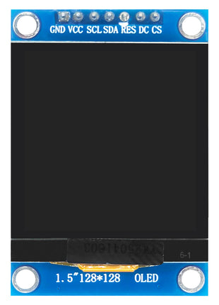 1.5 Inch OLED Screen Module SPI 7Pin 128*128 COG SH1107 Drive White LCD Display Low Power Consumption 3.3V-5V OLED LCD Module
