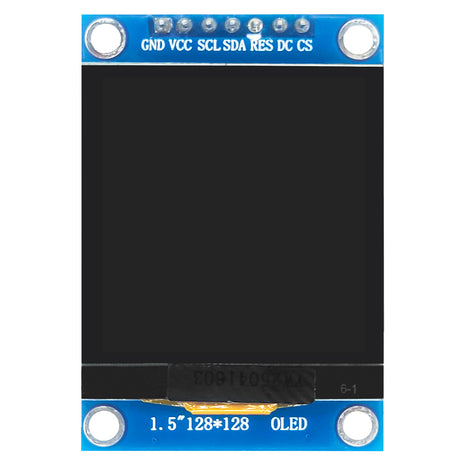 1.5 Inch OLED Screen Module SPI 7Pin 128*128 COG SH1107 Drive White LCD Display Low Power Consumption 3.3V-5V OLED LCD Module