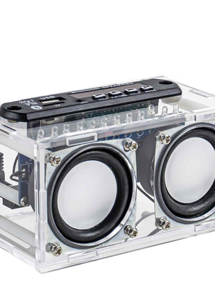 Kit de altavoz Bluetooth DIY con radio FM 87.5-108MHz, proyecto de soldadura DIY, kit electrónico de práctica, montaje de soldadura, disco U, TF, kit electrónico DIY