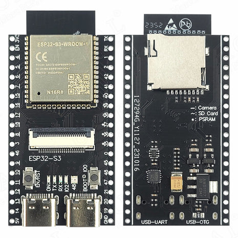 Placa de desarrollo ESP32-S3 N16R8 Módulo de cámara WiFi BT 2.4G para OV2640 OV5640 8MB Módulo electrónico PSRAM 16MB FLASH ESP-32 S3 N16R8 Módulo de cámara electrónica