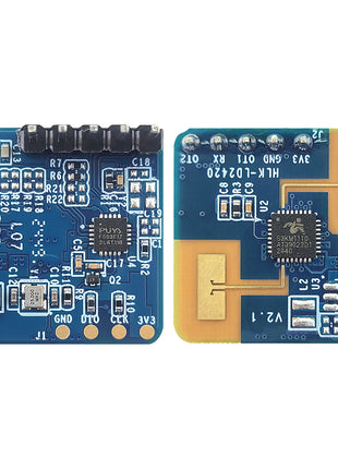 Módulo de radar LD2420, módulo de sensor de movimiento humano, 24 GHz, compatible con interfaz GPIO UART, sensor inteligente de bajo consumo, módulo electrónico de 5 pines