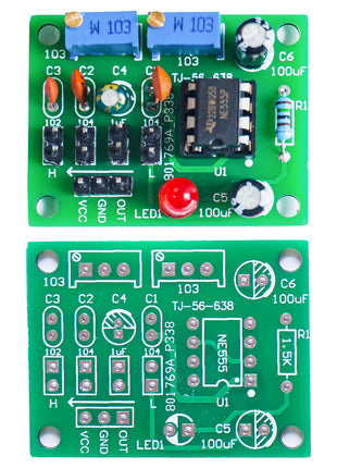 DIY Square Wave Signal Generator Kit NE555 MCU Pulse Adjustable Generator Signal Module Electronic Fabrication Projects DIY Electronic Kit