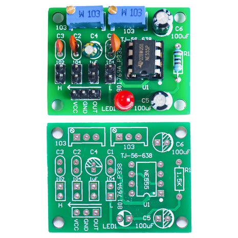 DIY Square Wave Signal Generator Kit NE555 MCU Pulse Adjustable Generator Signal Module Electronic Fabrication Projects DIY Electronic Kit