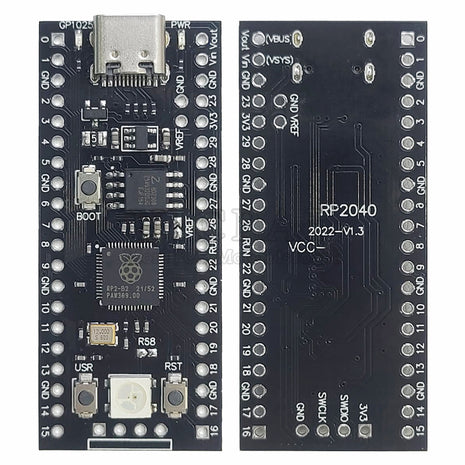RP2040 Development Board Module for Raspberry Pi Pico Micropython Core Main Control 264KB RAM 4MB 16MB Flash Electronic Module