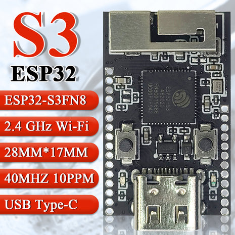 MINI ESP32-S3 Development Board for Arduino 2.4G Wifi BT Module Original Chip ESP32-S3FN8 8MB Flash 28Pin Type-C ESP32S3 Electronic Module