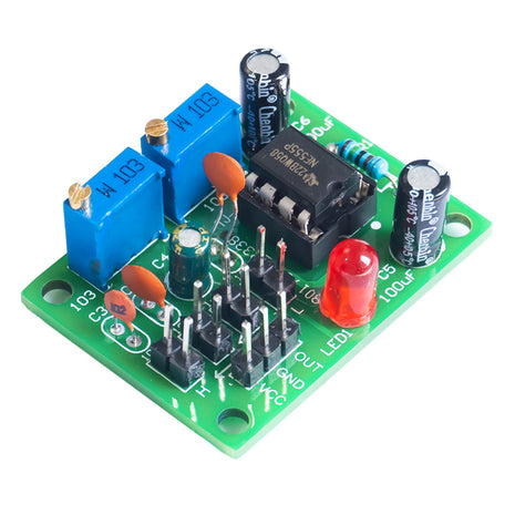 DIY Square Wave Signal Generator Kit NE555 MCU Pulse Adjustable Generator Signal Module Electronic Fabrication Projects DIY Electronic Kit