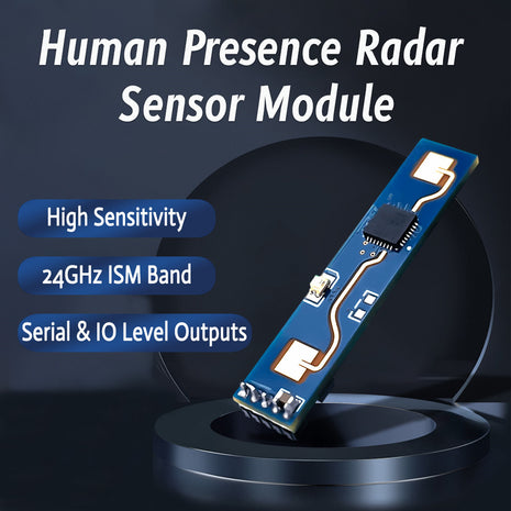 Módulo de sensor de presencia humana 24 GHz, módulo de detección de latidos con radar de onda milimétrica inteligente y BT HLK-LD2410B Módulo electrónico