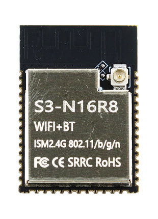 ESP32-S3 N16R8 2.4G Extend Wifi BT Module with Dual-Core Low Power MCU Internet of Things 8MB PSRAM 16MB Flash ESP32-S3WROOM-1 Electronic Module