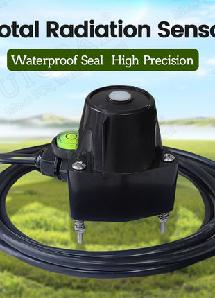 0-2000W Total Solar Radiation Sensor RS485 0-2V 4-20MA 400-1100nm Light Detector Sunshine Radiation Sensor Transmitter Pyranomer Sensor Module