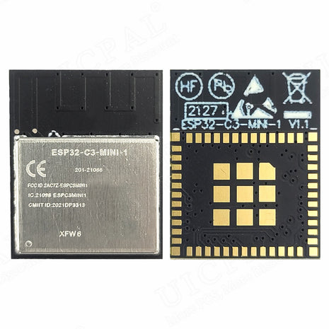 ESP32-C3-MINI-1 2.4G Wifi BT BLE5.0 Module for Smart Home Internet of Things N4 4MB Flash 85°C ESP32 C3 Electronic Module