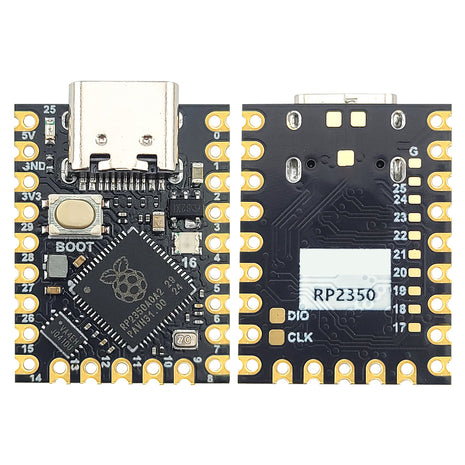 RP2350 Development Board Module for Raspberry Pi Zero MCU Dual Core 150MHz 520KB SRAM 2MB Flash UART I2C SPI PWM USB1.1 TYPE-C Electronic Module