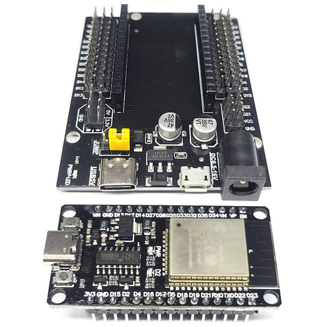 ESP-32 Placa de desarrollo de 30 pines WiFi inalámbrico Bluetooth 2 en 1 CPU de doble núcleo bajo consumo de energía ESP-WROOM-32 CH340C Módulo electrónico tipo C