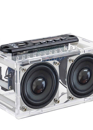 Nuevo kit de altavoz Bluetooth DIY con radio FM 87.5-108MHZ Kit electrónico de práctica de soldadura DIY Montaje de soldadura Disco TF U Kit electrónico DIY