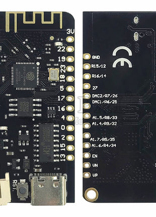 Módulo de placa de desarrollo ESP-32 para módulos MicroPython 2.4G Wifi BT con interfaz de batería de litio FLASH de 4MB Módulo electrónico USB Tipo-C