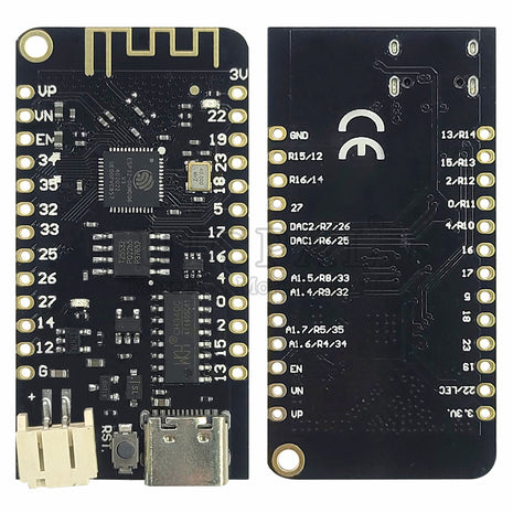Módulo de placa de desarrollo ESP-32 para módulos MicroPython 2.4G Wifi BT con interfaz de batería de litio FLASH de 4MB Módulo electrónico USB Tipo-C