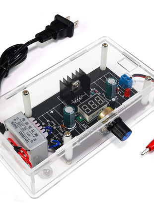 DIY Kit Electronic LM317 Adjustable DC Regulated Voltage 110V 220V DIY Soldering Kit Digital Display Output Voltages 1.25V-12.5V DIY Electronic Kit