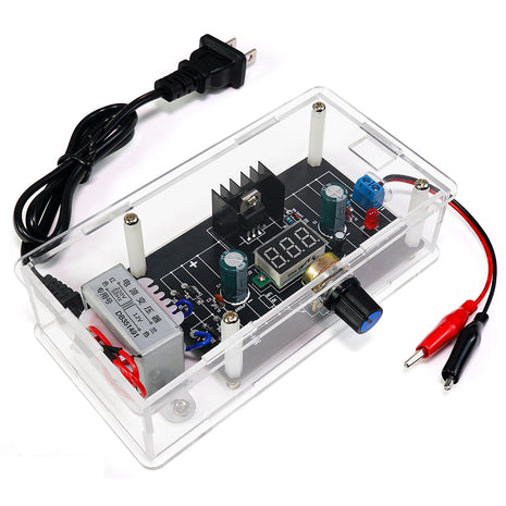 DIY Kit Electronic LM317 Adjustable DC Regulated Voltage 110V 220V DIY Soldering Kit Digital Display Output Voltages 1.25V-12.5V DIY Electronic Kit