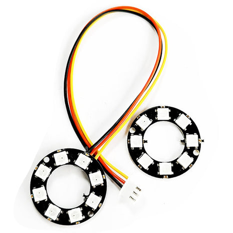 8 Bit WS2812 RGB Light Ring Development Board 5050 Smart Full-Colour RGB LED Learning Module DC4-7V Electronic Module