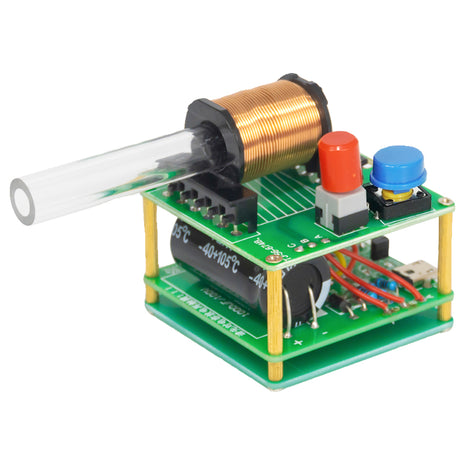 DIY Electronic Kit Mini Electromagnetic Gun 100V High Voltage DIY Soldering Build Kit Micro Interface Fast Charging DC5V DIY Electronic Kit