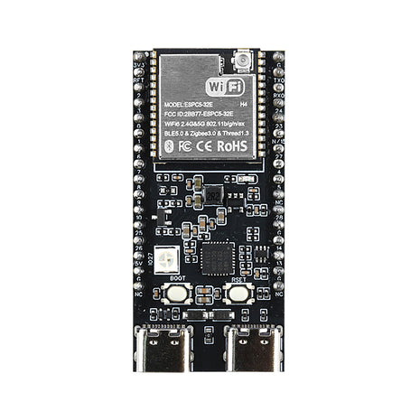 Módulo electrónico de antena extendida WIFI6 con placa de desarrollo CP2102 ESP-32 C5 de doble frecuencia 2,4G y 5GHz WiFi ESP32-C5-DevKitC-1 de 4MB Flash
