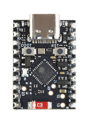 MINI Placa de desarrollo ESP32-C6 Módulo Wifi6 N4 BT con oscilador de cristal RISC-V de 32 bits 4 MB FLASH Kit soldado C6 de baja potencia Módulo electrónico