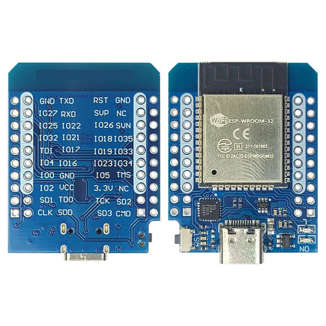 D1 MINI ESP-32 Placa de desarrollo de módulo WiFi BT para Internet de las cosas CP2104 CH9102F Módulo electrónico USB Micro Tipo C serie de 40 pines