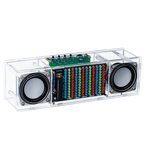 DIY Bluetooth Speaker Kit Electronic LED Music Spectrum MH-M18 Dual Channel Soldering Practice 3W Speaker 8002 Amplifier DC5V DIY Electronic Kit