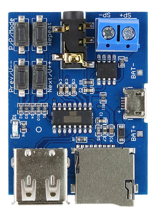 TF card U disk MP3 Format decoder board module amplifier decoding audio Player Electronic Module