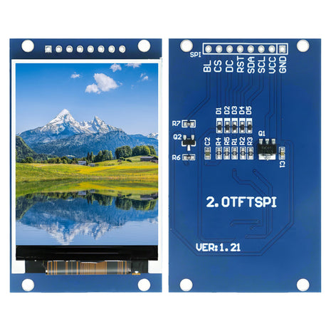 2.0 Inch TFT Display Module ST7789VW Driver 240*320 4-Line SPI HD Full View LCD Screen 8PIN OLED LCD Module