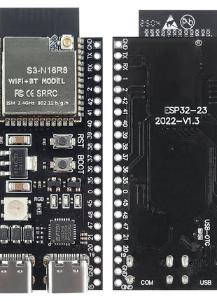 Placa de desarrollo ESP32-S3 con módulo WiFi BT IPEX 2.4G MCU ESP32-S3WROOM1 N16R8 44 pines Tipo-C Módulo electrónico ESP32-S3