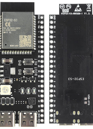 Placa de desarrollo ESP32-S3 Módulo WiFi BT de 2,4 G BLE5.0 MCU ESP32-S3 original N8R2 N16R8 Tipo C de 44 pines Módulo electrónico PSRAM de 8M