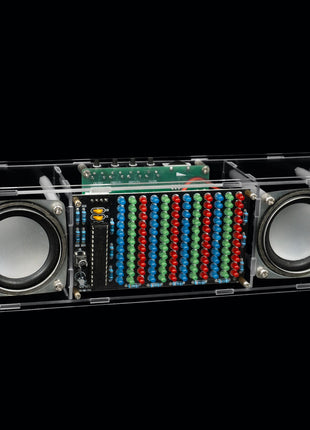 DIY Bluetooth Speaker Kit Electronic LED Music Spectrum MH-M18 Dual Channel Soldering Practice 3W Speaker 8002 Amplifier DC5V DIY Electronic Kit