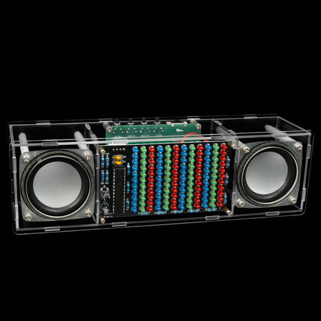 DIY Bluetooth Speaker Kit Electronic LED Music Spectrum MH-M18 Dual Channel Soldering Practice 3W Speaker 8002 Amplifier DC5V DIY Electronic Kit