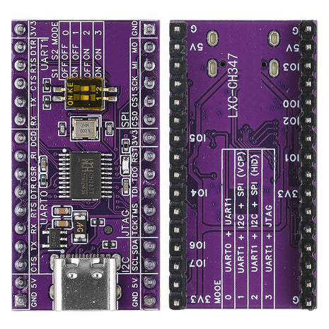 CH347T Development Board USB to UART I2C SPI JTAG GPIO Debug Programmer Adapter Electronic Module