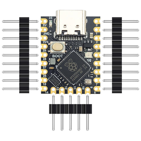 RP2350 Development Board Module for Raspberry Pi Zero MCU Dual Core 150MHz 520KB SRAM 2MB Flash UART I2C SPI PWM USB1.1 TYPE-C Electronic Module