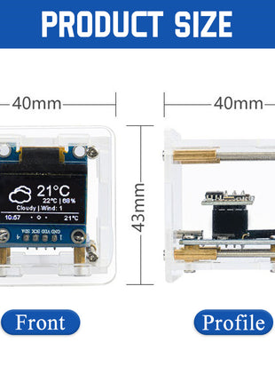 ESP8266 MINI Reloj Meteorológico WIFI Reloj Digital Kit de Soldadura DIY Estación Meteorológica Multifuncional Electrónica Kit Electrónico DIY