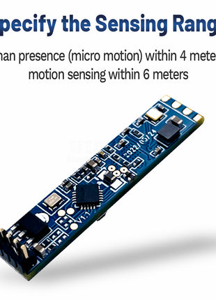 Módulo de sensor de presencia humana 24 GHz, módulo de detección de latidos con radar de onda milimétrica inteligente y BT HLK-LD2410B Módulo electrónico