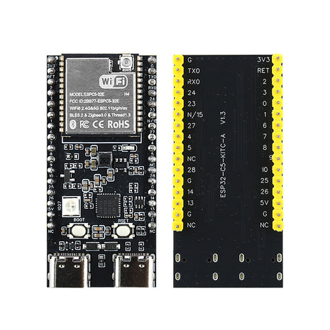 Módulo electrónico de antena extendida WIFI6 con placa de desarrollo CP2102 ESP-32 C5 de doble frecuencia 2,4G y 5GHz WiFi ESP32-C5-DevKitC-1 de 4MB Flash
