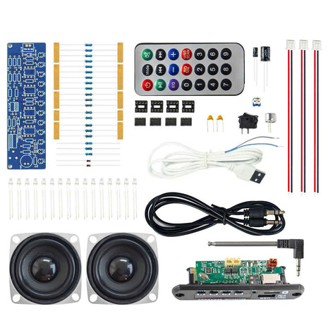 Nuevo kit de altavoz Bluetooth DIY con radio FM 87.5-108MHZ Kit electrónico de práctica de soldadura DIY Montaje de soldadura Disco TF U Kit electrónico DIY