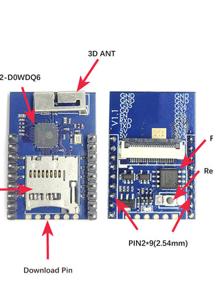 ESP32-CAM with OV2640 Camera Module Kit 66 120 160 Degrees 650nm 850nm Night Vision DVP 24Pin 2MP 2.4GHz WiFi Camera 4MB FLASH Electronic Module