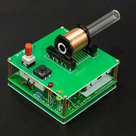 DIY Kit de Pistola Electromagnética Módulo Potenciador de Bobina de Cañón de Largo Alcance Kit de Práctica de Soldadura DIY DC3V Sin Batería Kit Electrónico DIY